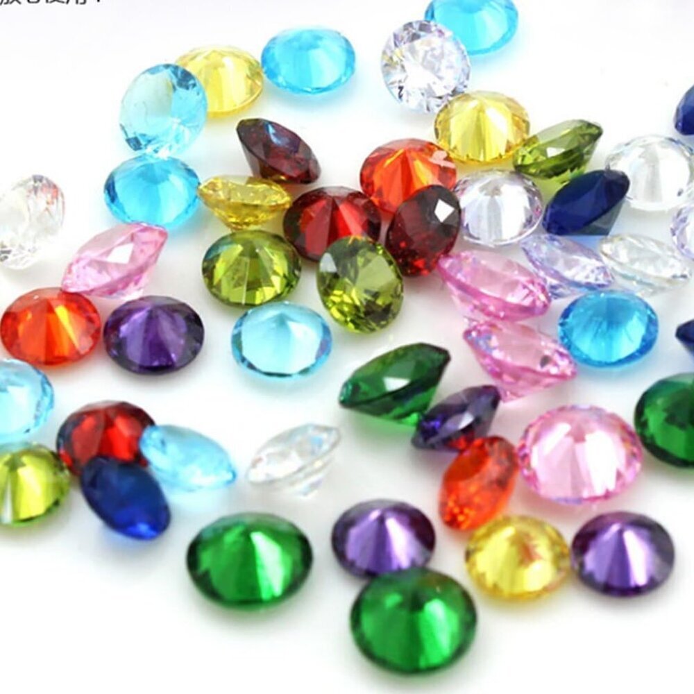 96Pcs 5mm Crystal Birthstones for Floating Living Memory Lockets DIY Pendant Nec - Picture 2 of 7